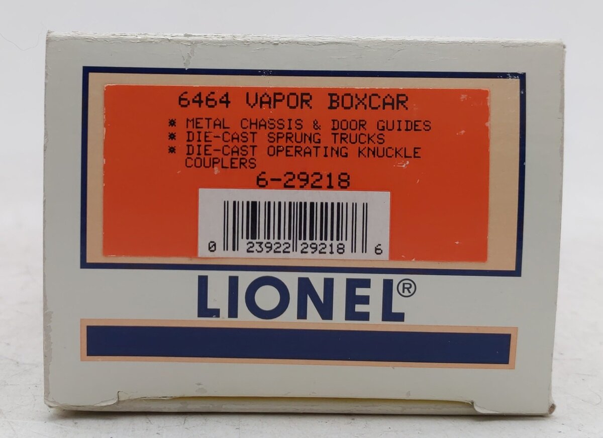 Lionel 6-29218 O Gauge Vapor Records Purple Boxcar #6464-496 VG/Box