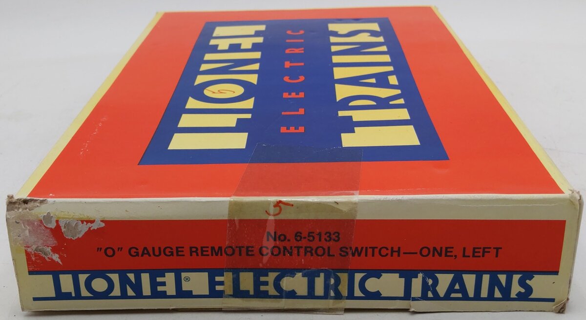 Lionel 6-5133 O Gauge Left Hand Remote Control Switch Turnout EX/Box