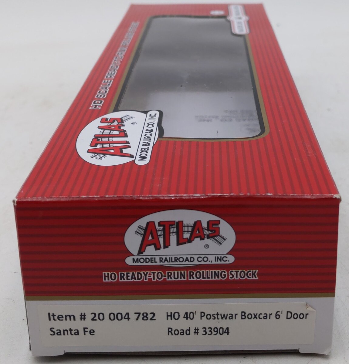 Atlas 20004782 HO Santa Fe 40' Postwar with 6' Door Box Car #33904