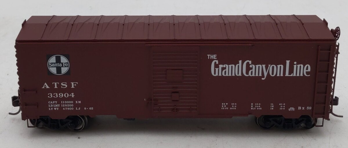 Atlas 20004782 HO Santa Fe 40' Postwar with 6' Door Box Car #33904