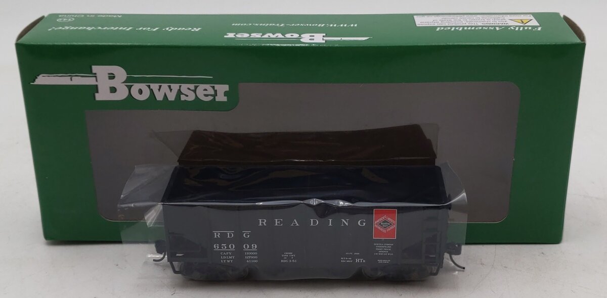 Bowser 43085 HO Reading Anthracite Class HTr 55 Ton Fishbelly Hopper Car #65009 NIB