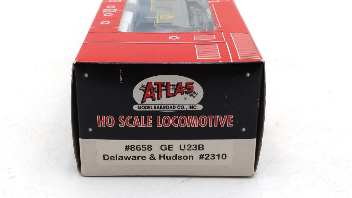 Atlas 8658 HO Scale Delaware & Hudson GE U23B Diesel #2310 w/DCC - Custom/Box