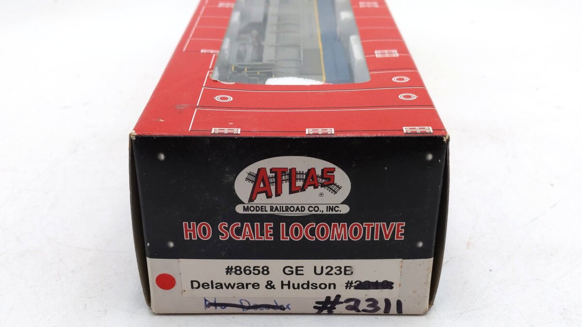 Atlas 8658 HO Scale Delaware & Hudson GE U23B Diesel #2310 w/DCC - Custom/Box