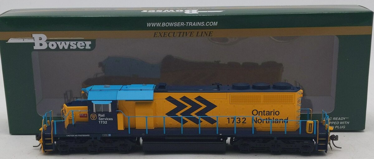 Bowser 24121 HO Ontario Northland GMD SD40-2 Diesel Locomotive #1732 w/Sound