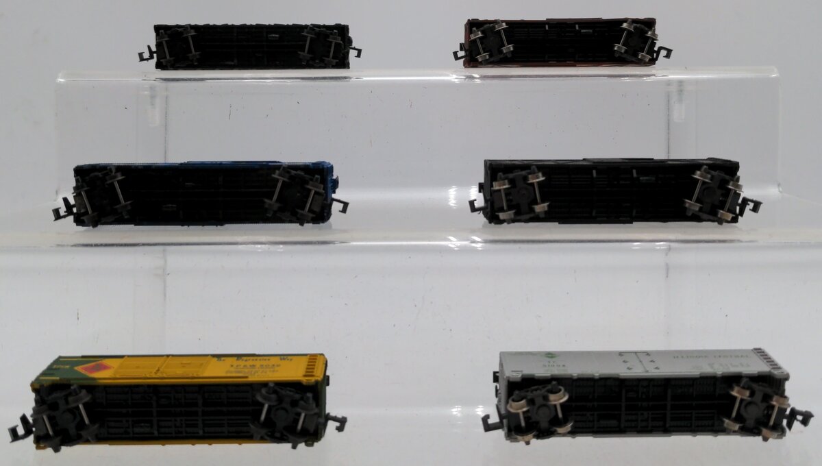 Atlas N Scale Assorted Boxcars and Gondola: 2201,2364,2288,2232,2391,2362 [6] EX/Box