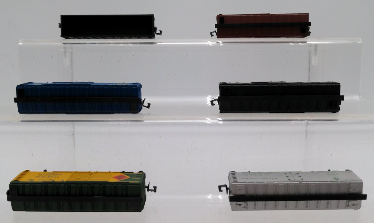 Atlas N Scale Assorted Boxcars and Gondola: 2201,2364,2288,2232,2391,2362 [6] EX/Box
