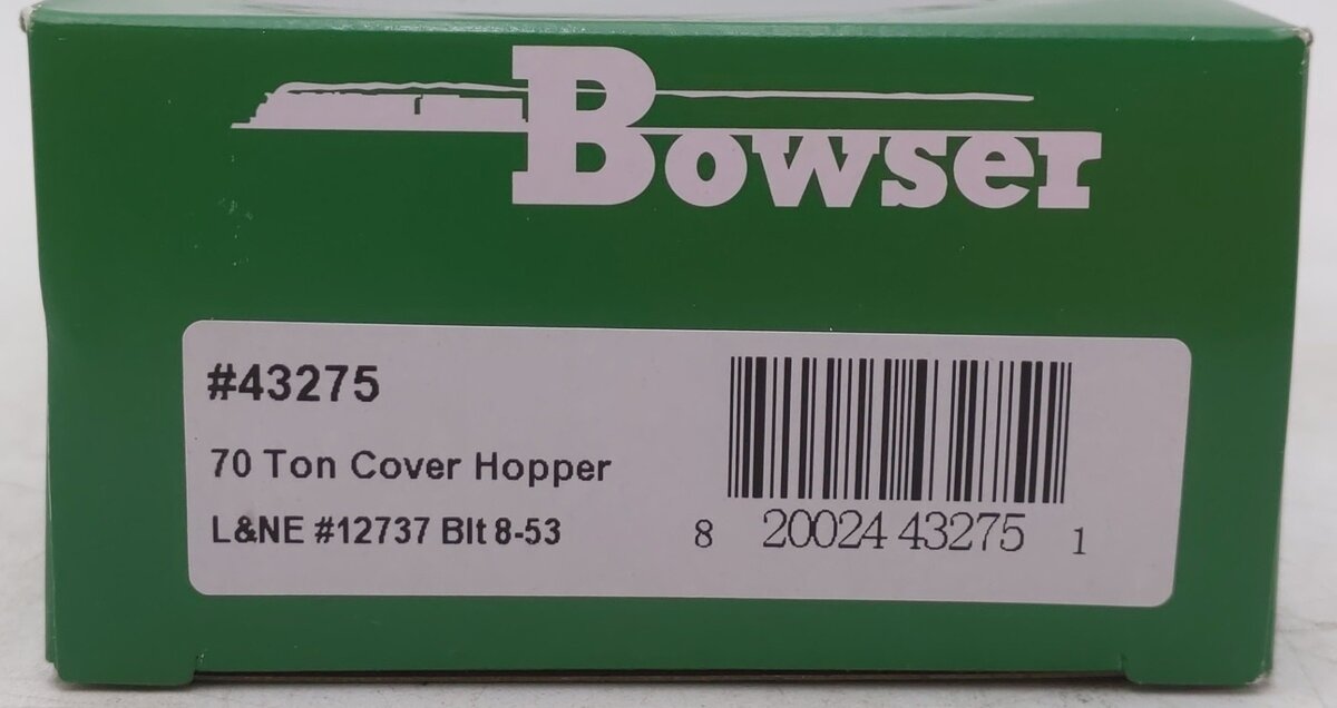Bowser 43275 HO Lehigh & New England ACF 70-Ton 2-Bay Hopper #12737