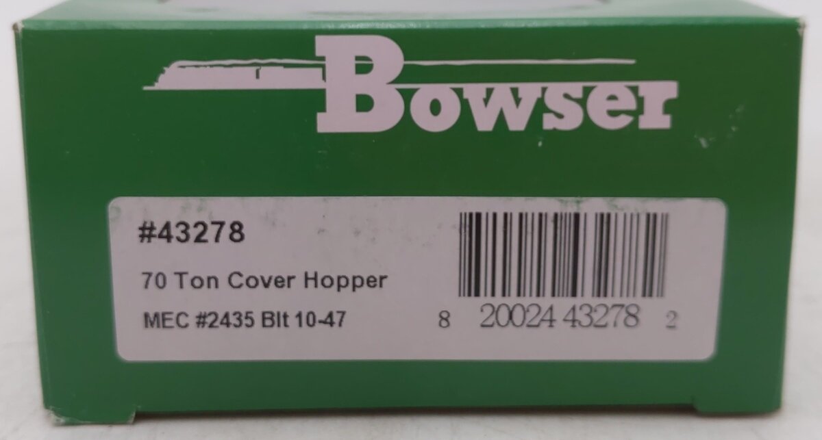 Bowser 43278 HO Maine Central ACF 70-Ton 2-Bay Hopper #2435