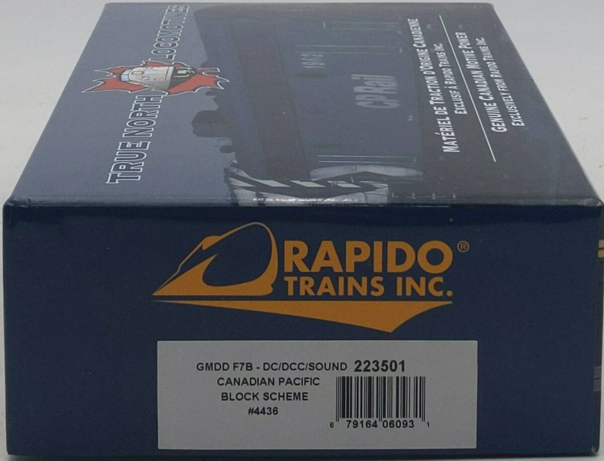 Rapido Trains 223501 HO Canadian Pacific F7B Diesel Locomotive #4436 w/ DCC LN/Box