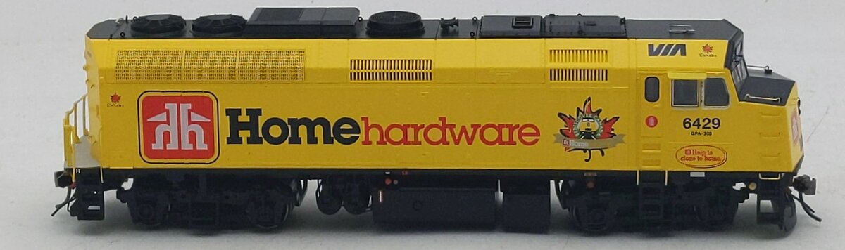 Rapido Trains 80554 HO VIA Home Hardware EMD F40PH-2D Diesel Locomotive #6429
