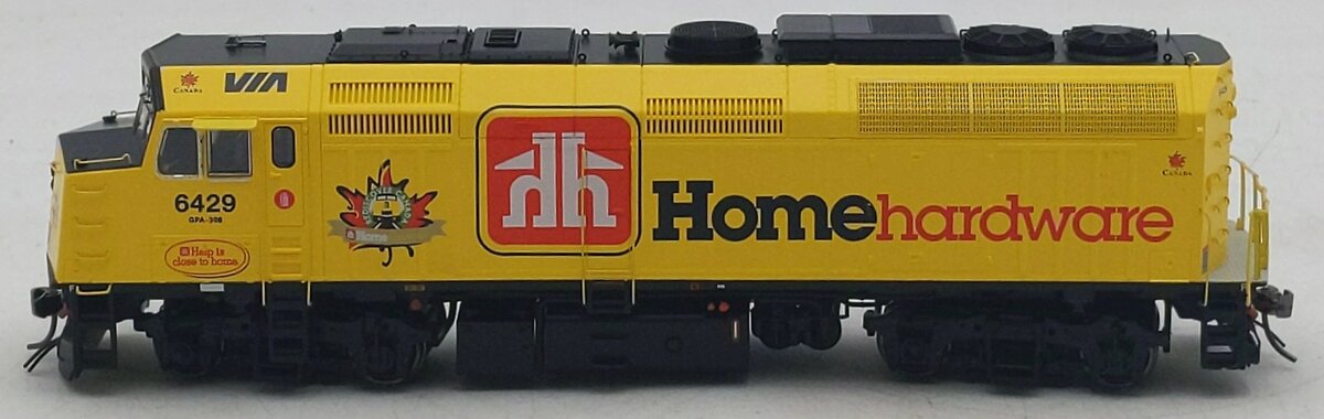 Rapido Trains 80554 HO VIA Home Hardware EMD F40PH-2D Diesel Locomotive #6429