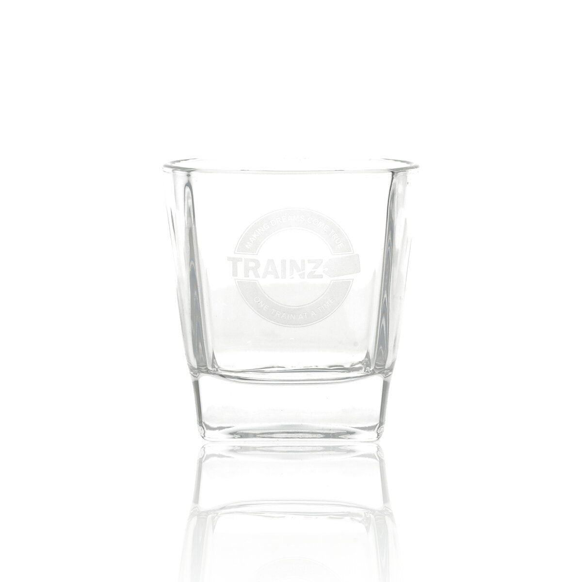 Trainz Official "Trainz.com" Whiskey Glass