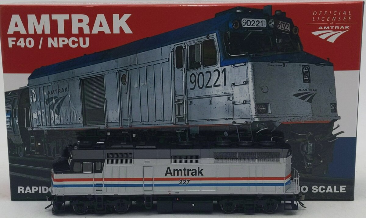 Rapido Trains 83508 HO Amtrak F40PH Diesel Locomotive DC/DCC/Sound #227