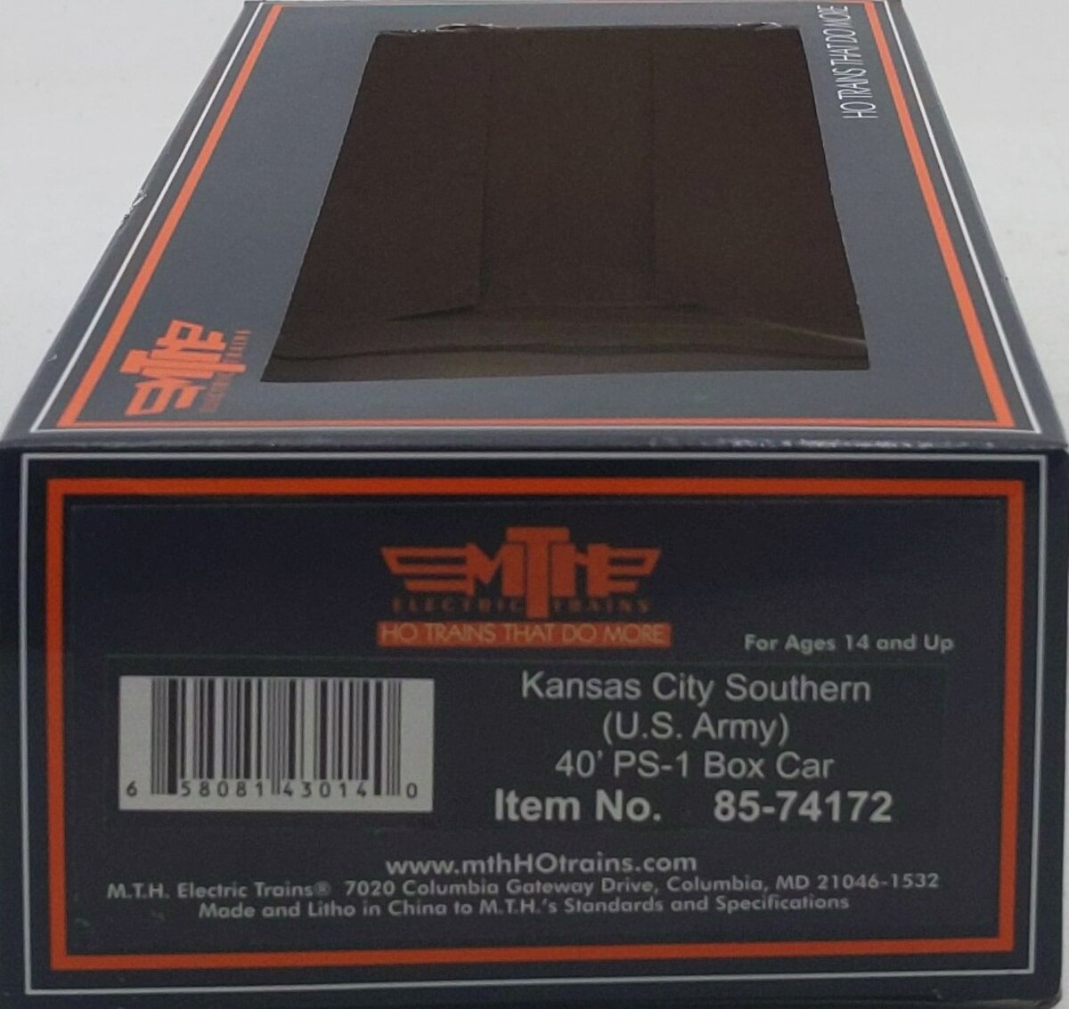 MTH 85-74172 HO Kansas City Southern (U.S. Army) Boxcar #85-74172