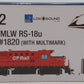 Rapido Trains 032562 HO CPR RS-18u Diesel Locomotive DC/DCC/Sound #1820