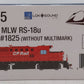 Rapido Trains 032565 HO CPR RS-18u Diesel Locomotive DC/DCC/Sound #1825