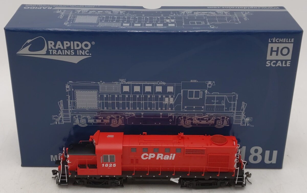 Rapido Trains 032565 HO CPR RS-18u Diesel Locomotive DC/DCC/Sound #1825