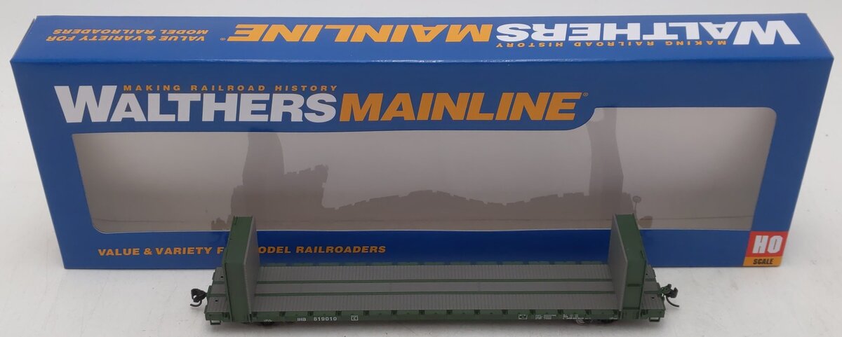 Walthers 910-5844 HO IHB RTR 60' Pullman-Standard Bulkhead Flatcar #819010