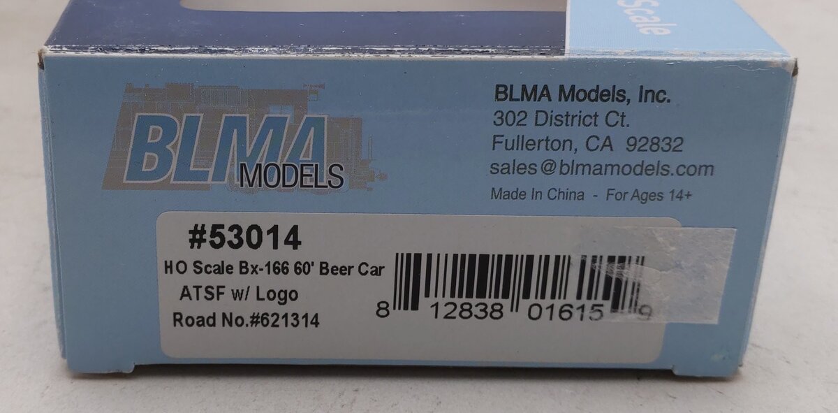 BLMA Models HO 53014 60'DD Boxcar #621314