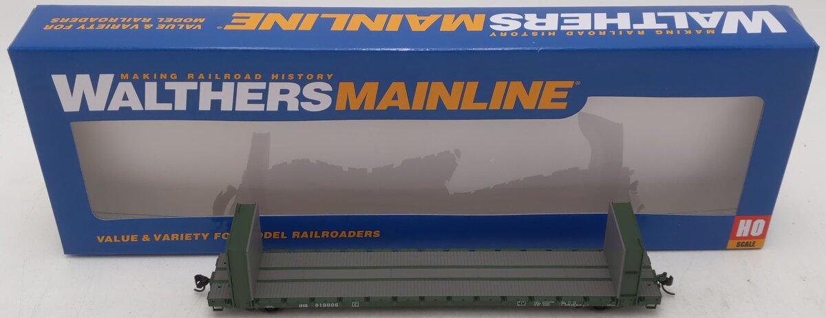 Walthers 910-5843 HO IHB RTR 60' Pullman-Standard Bulkhead Flatcar #819006