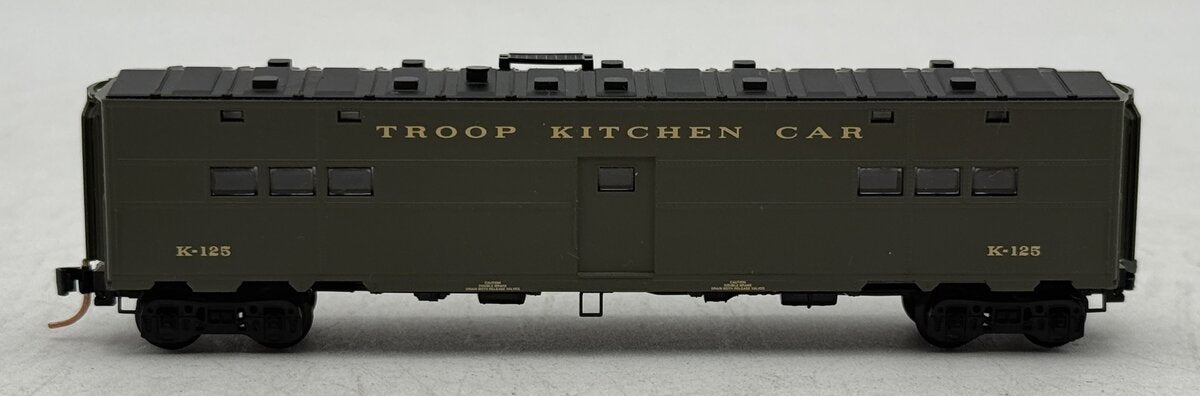 Micro-Trains 11800010 N United States Army 50' Troop Kitchen Car #K-125 NIB