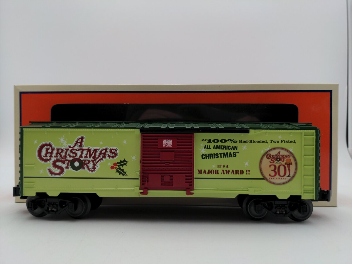 Lionel 6-25963 O Christmas Story 30th Anniversary Boxcar EX/Box