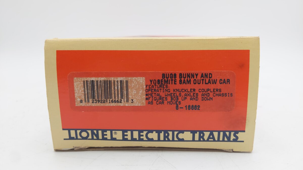 Lionel 6-16662 O Gauge Bugs Bunny & Yosemite Sam Outlaw Car EX/Box