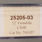 Trainworx Inc 25205-3 N Scale Chicago & North Western 52' Gondola #741027