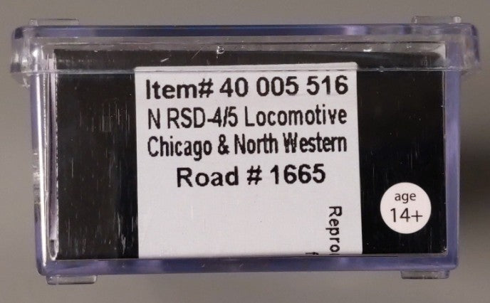 Atlas 40005516 N Chicago & North Western RSD-4/5 Diesel Locomotive #1665 LN/Box
