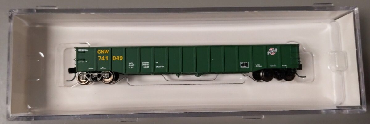 Trainworx Inc 25205-04 N Scale CNW Thrall 52' 6 Steel Gondola #741049
