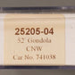 Trainworx Inc 25205-04 N Scale CNW Thrall 52' 6 Steel Gondola #741049