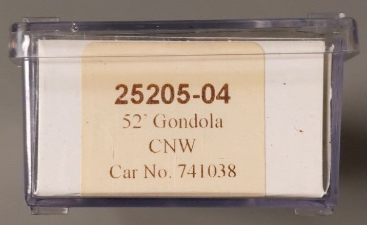 Trainworx Inc 25205-04 N Scale CNW Thrall 52' 6 Steel Gondola #741049