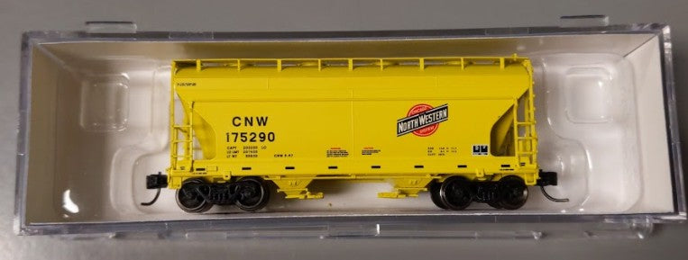 Athearn 12487 N Scale Chicago & North Western ACF 2970 Covered Hopper #175290 LN/Box