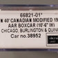 InterMountain 66821 N Burlington Modified AAR 40' Boxcar #38952 LN/Box