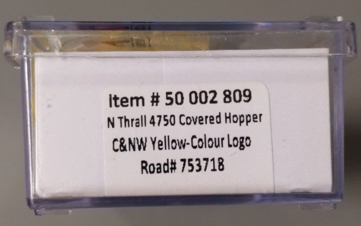 Atlas 50002809 N Chicago & North Western Thrall 4750 Covered Hopper Car #753718