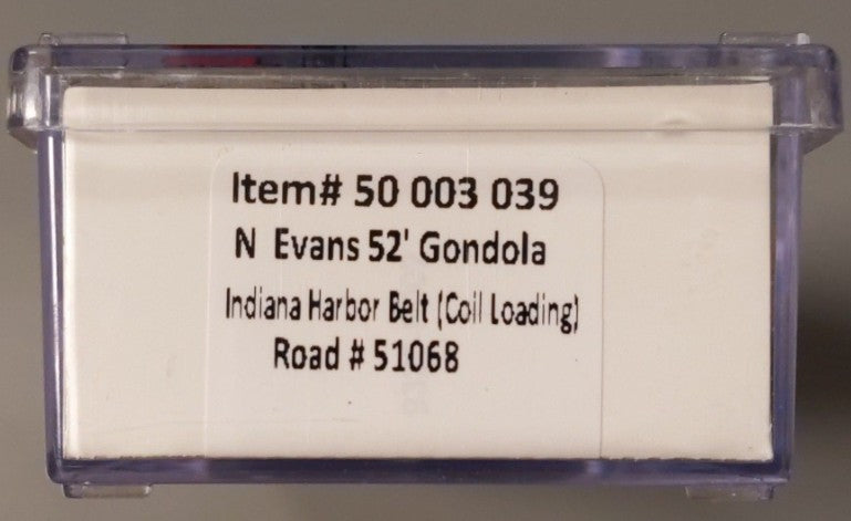 Atlas 50003039 N Indiana Harbor Belt 52'6" Evans Gondola #51068