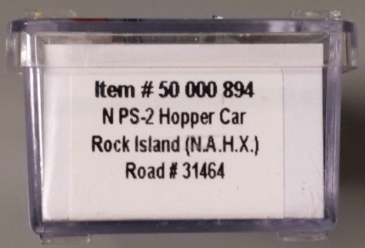 Atlas 50000894 N Scale Rock ISland PS-2 Hopper Car #31464 LN/Box