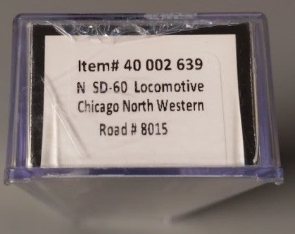 Atlas 40002639 N Chicago & North Western SD60 Diesel Locomotive #8015