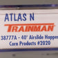 Atlas 38777 N Scale Corn Products GATX Covered Hopper #2020 LN/Box