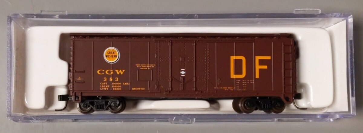 Atlas 33332 N Scale Chicago North Western 40' Plug Door Boxcar #383 LN/Box