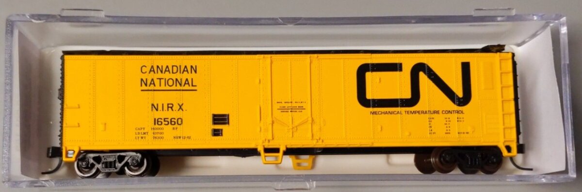 Atlas 50001169 N Scale Canadian National 50' Reefer Car #16560