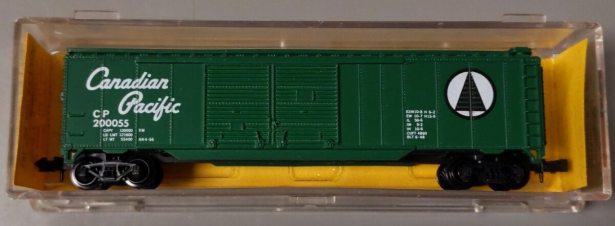 Atlas 3608 N Scale Canadian Pacific Double Door Boxcar #200055 LN/Box