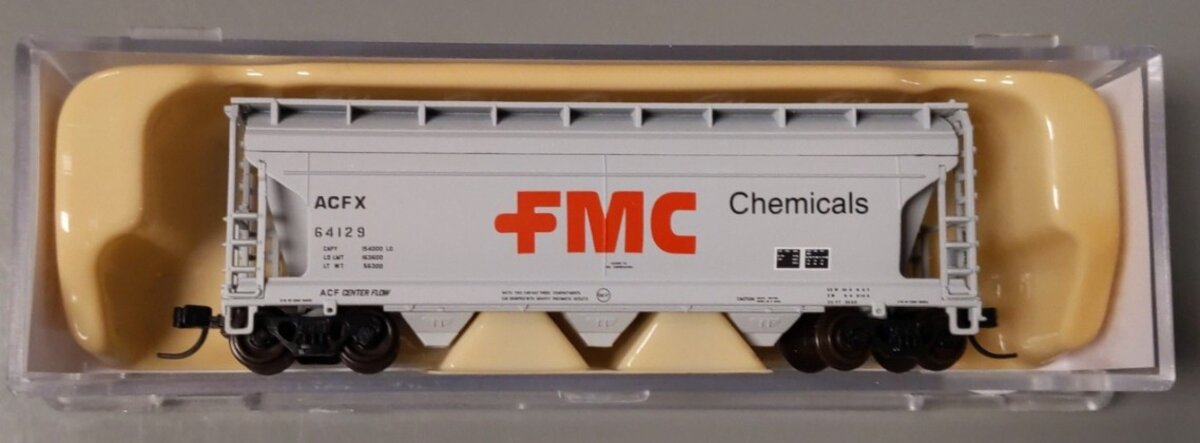Atlas 50000921 N Scale FMC ACF 3560 Covered Hopper Car #64129 LN/Box
