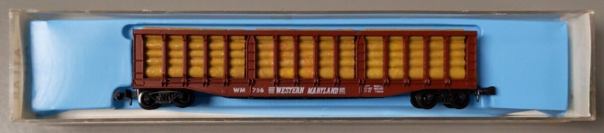 Atlas 3003 N 60' Western Maryland Lumber Flatcar #756 EX/Box