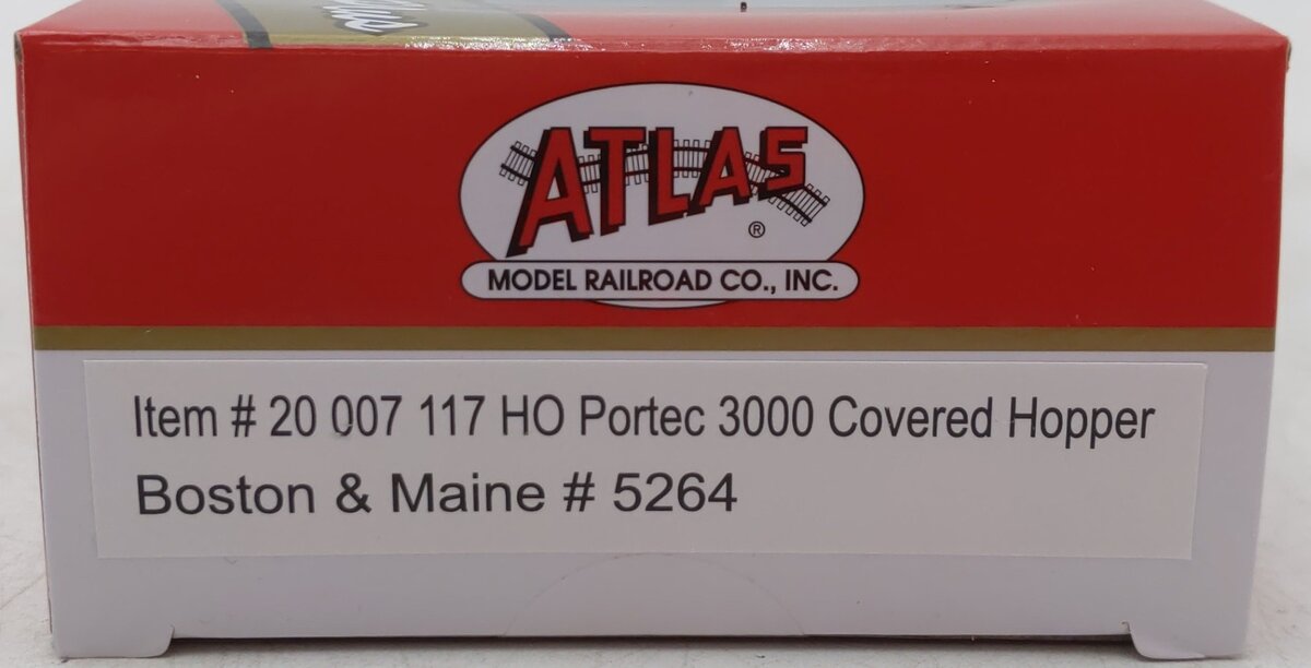 Atlas 20007117 HO Boston & Maine Portec 3000 Covered Hopper #5264 MT/Box