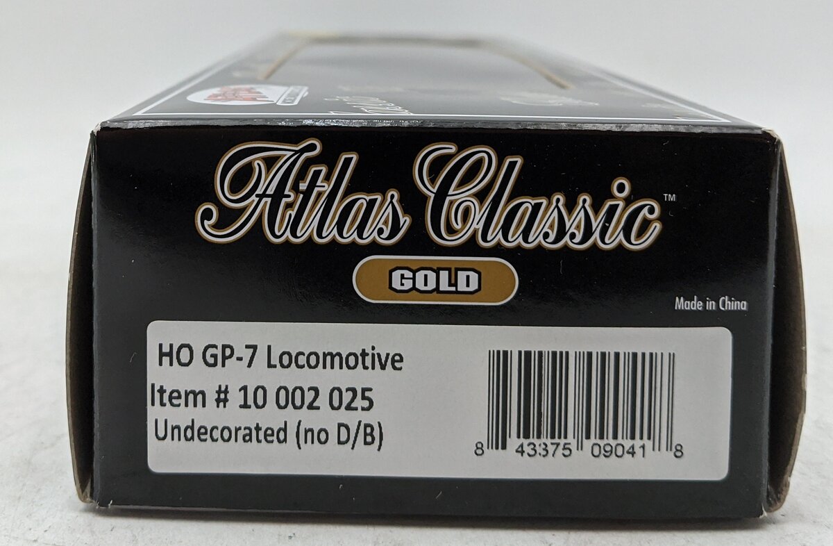 Atlas 10002025 HO Undecorated EMD GP7 Diesel Engine with Sound & DCC