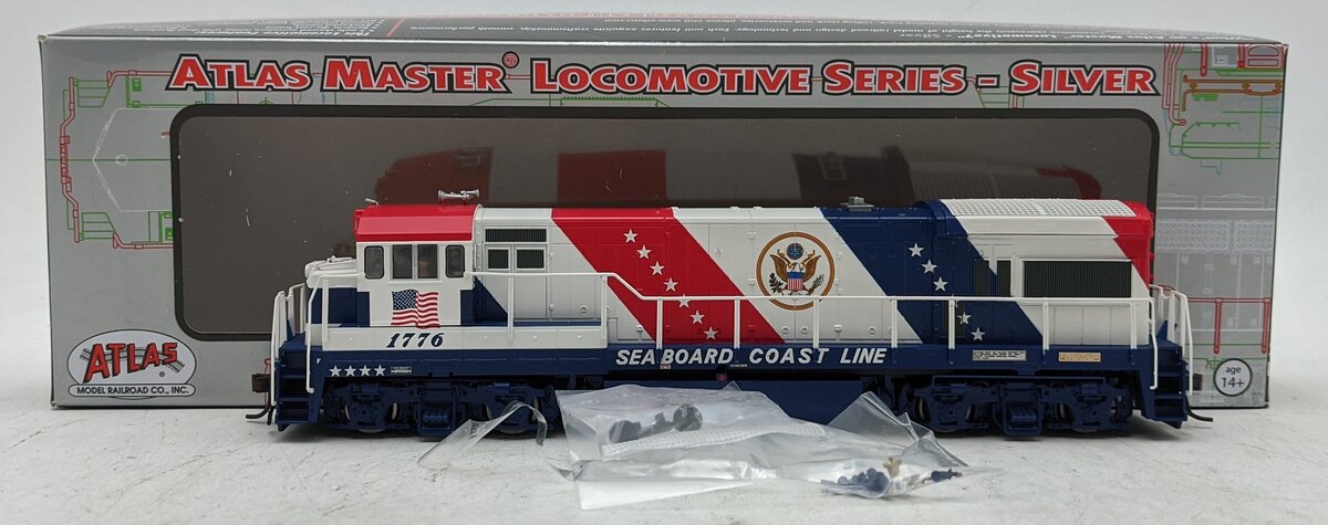 Atlas 10002336 HO Seaboard Coast Line Silver U36B Locomotive #1776