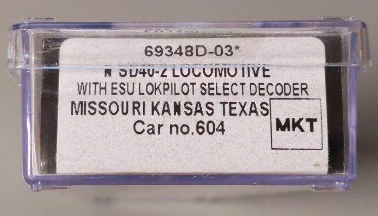 InterMountain 69348D-03 N Missouri-Kansas-Texas SD40-2 Locomotives #601 LN/Box