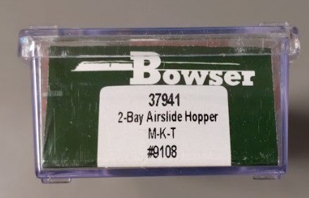 Bowser 37941 N Missouri Kansas Texas Air Slide Covered Hopper #9108
