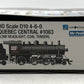 Rapido Trains 602513 HO Quebec Central D10k Steam Locomotive DCC/Sound #1083